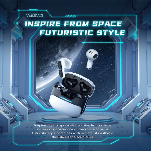 Langsdom Theta TG11 Gaming & Music Wireless Earbuds – Bluetooth 5.3