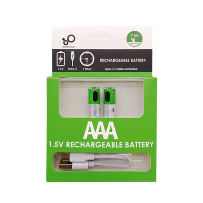 XZENERGY RB40 AAA 750mWh 1.5V Lithium-Ion Type-C Rechargeable Batteries 2 Pcs