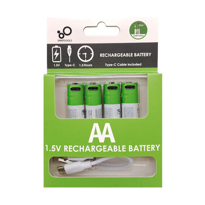 XZENERGY RB40 AA 2600mWh 1.5V Lithium-Ion Type-C Rechargeable Batteries 4 Pcs
